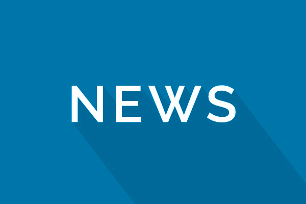 The word 'News' in white letters on a wavy blue background.