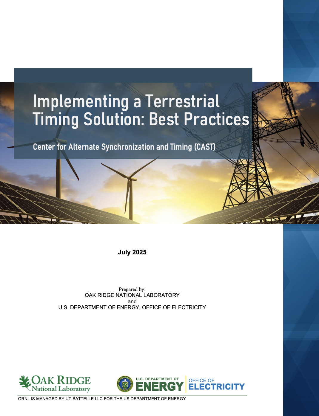 Image of the front page of a technical report